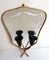 Vintage Italian Wall Sconces with Grindstone Decorated Mirror, 1953, Set of 2 3