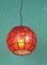 Red Plastic Tulip Lamp, 1970s, Image 6