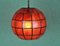 Red Plastic Tulip Lamp, 1970s 2