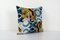 Velvet Ikat Square Patchwork Cushion Cover, 2010s 3