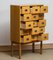 Oak and Beech Filing Cabinet by Lövgrens Traryd, Sweden, 1970s 2