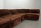 Chocolate Brown Modular Sofa from Roche Bobois, France, 1970s, Set of 5 8