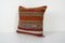 Turkish Green Square Kilim Cushion Cover, 2010s 2