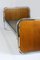 Bauhaus Oak Tubular Steel Beds from Stavbyt, 1940s, Set of 2 15
