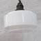 Mid-Century French Brass and Opaline Pendant Light, Image 2