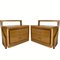 Danish Scandinavian Oak Curved Free Form Bed Side Tables, 1960s, Set of 2, Image 1