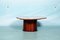 Bohemian Travertin Top & Mahogany Base Coffee Table by Jean Royère, 1950s, Image 19