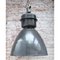 Vintage Industrial Gray Enamel Factory Pendant Lamps 5