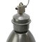 Vintage Industrial Gray Enamel Factory Pendant Lamps, Image 3