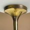 Art Deco Patinated Brass Low Floor Lamp, 1920s 4