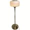Art Deco Patinated Brass Low Floor Lamp, 1920s 6