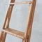 Wood and Brass Bookcase Ladder, 1950s 6