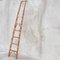 Wood and Brass Bookcase Ladder, 1950s, Image 2