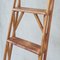 Wood and Brass Bookcase Ladder, 1950s 7