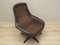 Danish Leather Swivel Armchair by H.W. Klein for Bramin, 1960s, Image 11