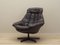 Danish Leather Swivel Armchair by H.W. Klein for Bramin, 1960s 3