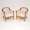 Swedish Satin Birch Armchairs, 1920s, Set of 2 1