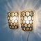 German Glass and Iron Ring Wall Lights from Limburg, 1960s, Set of 2 6