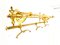 19th Century Bronze and Brass Linen Coat Holder and Luggage Rack, Image 4