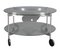 Round Coffee Table in Glass and Brushed Steel by Okamura and Marquardsen for O&M Design 7