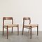 Danish Teak Model 75 Dining Chairs by Niels Otto Moller for J.L. Møllers, 1960s, Set of 2 5