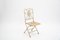 Children's Chairs and Foldable Table in White Cast Iron, 1900, Set of 3 2