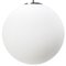 Mid-Century White Mat Opaline Glass Globe Pendant Lights by Glashütte Limburg, Image 1