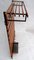 Vintage Scandinavian Coat Rack with Hat Rack in Teak, 1960s, Image 4