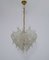 Chandelier with Murano Glass Leaves from Mazzega, 1970s 1