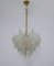 Chandelier with Murano Glass Leaves from Mazzega, 1970s, Image 1