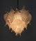 Lámpara de araña con hojas de cristal de Murano de Mazzega, años 70, Imagen 4