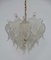 Chandelier with Murano Glass Leaves from Mazzega, 1970s, Image 2