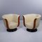 Vintage Art Deco Leather Club Chairs, 1980s, Set of 2 13