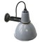 Vintage Industrial Grey Enamel Wall Light from Benjamin Electric Manufacturing Company, USA 3