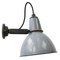 Vintage Industrial Grey Enamel Wall Light from Benjamin Electric Manufacturing Company, USA, Image 1