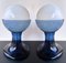 Italian Blue Murano Glass LT216 Lamps by Carlo Nason for Mazzega. 1970s, Set of 2 13