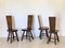 Stühle aus Kastanienholz, 1960er, 4er Set 2