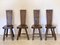 Chairs in Chestnut, 1960s, Set of 4 1