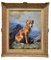 Josep Serrasanta, Dog, 1960s, Oil on Canvas, Framed 28