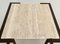 Mid-Century Italian Coffee Table in Travertine and Marble with Metal Base, 1970 2