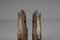Carrelli da portata pieghevoli in quercia e metallo cromato, anni '70, set di 2, Immagine 10
