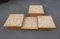 Modular Pink Mosaic and Inlaid Oak Coffee Table, 1960s, Set of 4 12