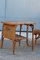 Mid-Century Bamboo Armchairs and Table, 1950s, Set of 3 15
