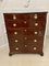 Antique George III Figured Mahogany Inlaid Chest of Drawers, 1800s 1