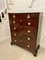 Antique George III Figured Mahogany Inlaid Chest of Drawers, 1800s, Image 5