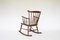 Mid-Century Modern Rocking Chair with New Bouklé Fabric Cushion by Børge Mogensen for FDB Møbler, 1960s, Image 7