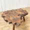 Brutalist Coffee Table in Burr Elm with Magnifying Glass, 1950s 5