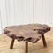 Brutalist Coffee Table in Burr Elm with Magnifying Glass, 1950s 6