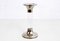 Vintage Acrylic Glass and Silver Metal Candlestick, 1970s 1