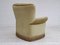 Danish Beech Wood Velour Chair, 1970s 3